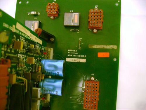 Agie dc motor driver board & wire distributor board