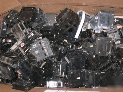 Big huge lot 250 plus circuit breakers mix square d ge