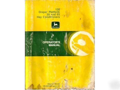 John deere 130 draper 35 65 conditioner operator manual