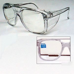 Mag-safe bifocal safety glasses