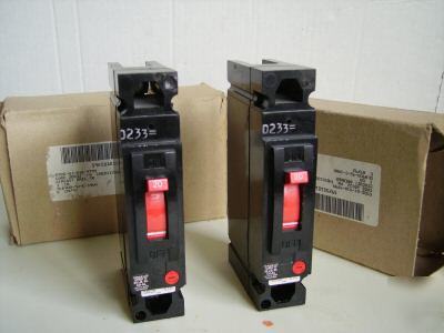 New 2 ge circuit breakers 1P 277V 20A THED113C5020