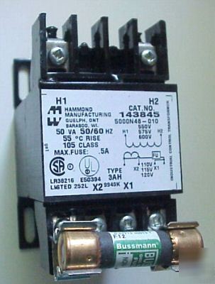 New hammond industrial control transformer ~ 143845 ~ 