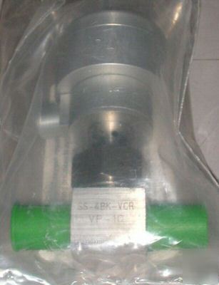 Nupro valve ss-4BK-vcr vp-1C swagelok