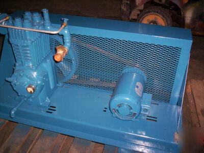 Quincy model 216 air compressor, 2 hp motor, 1 stage