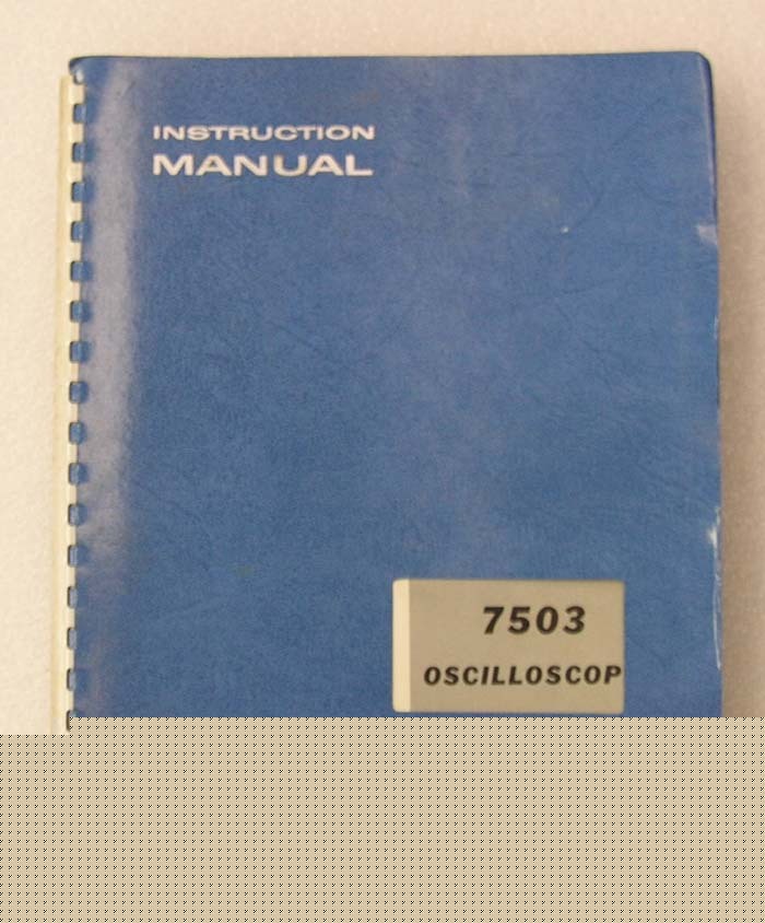 Tektronix 7503 oscilloscope op/service manual