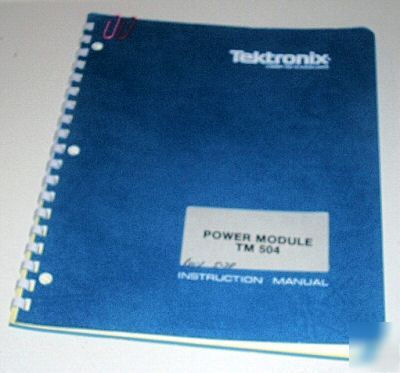 Tektronix TM504 operation & service manual ( tek )