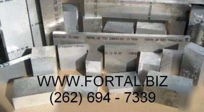 Aluminum plate 4.016 x 1 1/4 x 8 1/4 fortal 
