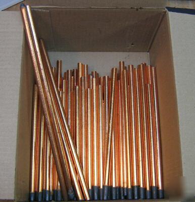 Copper coated gouging rods arc cutting electrode 90 pcs