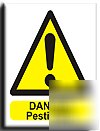 Danger pesticides sign-s. rigid-200X250MM(wa-102-re)