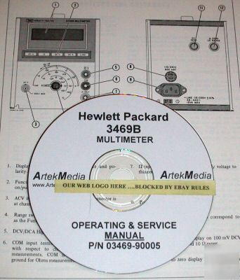 Hp 3469B multimeter, operating & service manual
