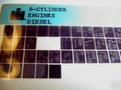 Ih tractor 8-cyl diesel engine parts catalog microfiche