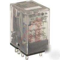 Potter brumfield plug-in/panel mount relay 4PDT 24VDC