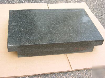 18 x 24 grade a black granite surface plate 2 ledge