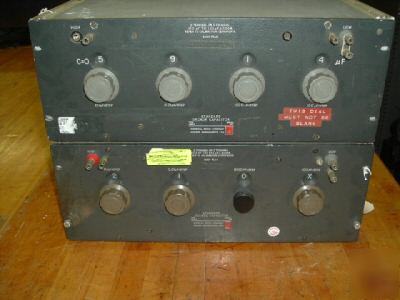 2) general radio genrad 1423A standard decade capacitor