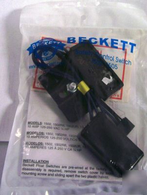 Beckett condensate safety float switch 1502