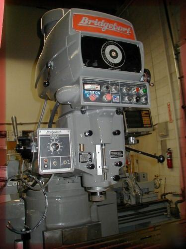 Bridgeport series ii vertical mill from standby storage