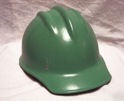 Bullard 502 green fiberglass hard hat mint unused 