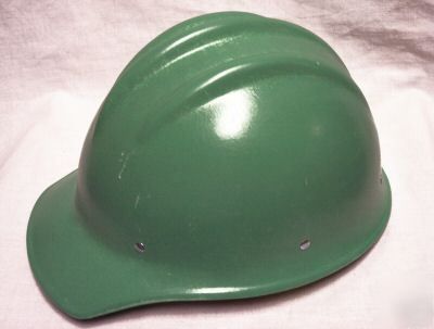 Bullard 502 green fiberglass hard hat mint unused 