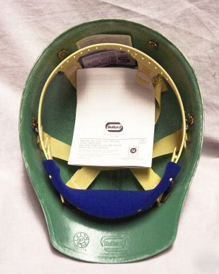 Bullard 502 green fiberglass hard hat mint unused 