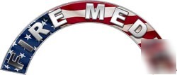 Fire helmet arcs rockers FF50 reflective ff medic flag