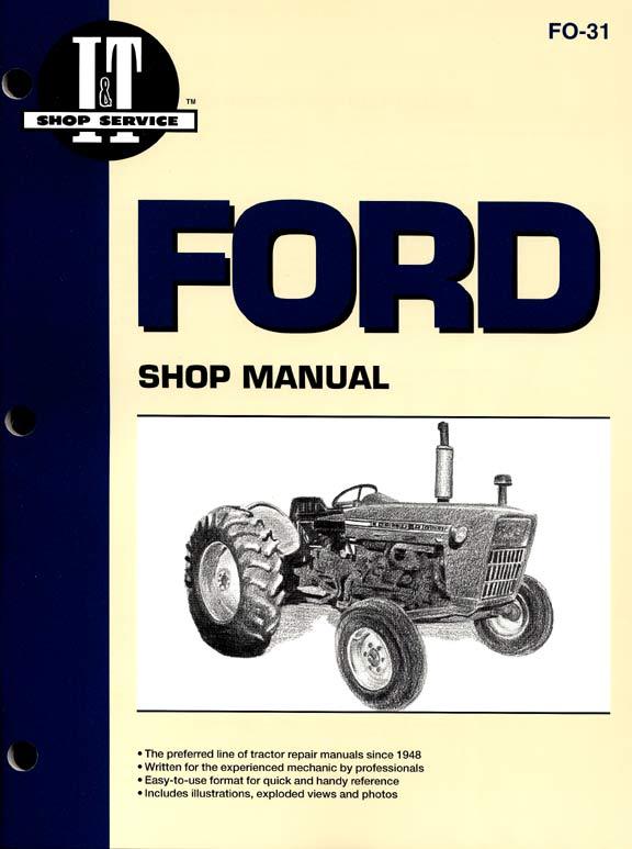 Ford 2000 3000 4000 3 cyl tractor shop service manual