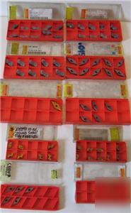 Grab bag of sandvik inserts various shapes and sizes