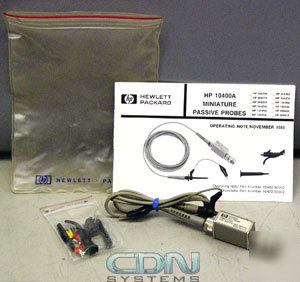 Hp 10432A 300MHZ oscilloscope probe kit with manual 
