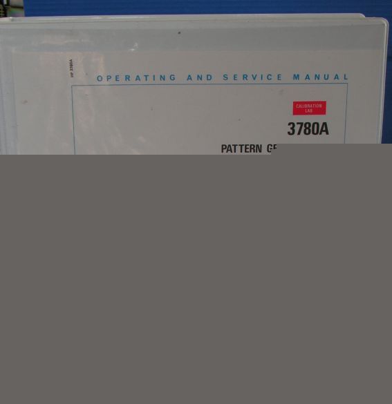 Hp 3780A pattern generator operating manual