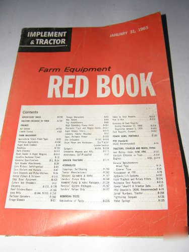 Implement & tractor red book 1965 power farm equipment