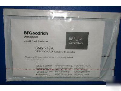 Jc air - gns 743A gps/glonass satellite simulator 