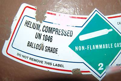 Large helium tank + balloon filler regulator