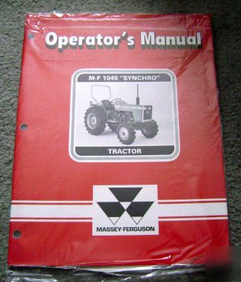 Massey ferguson 1045 synchro tractor operator manual mf
