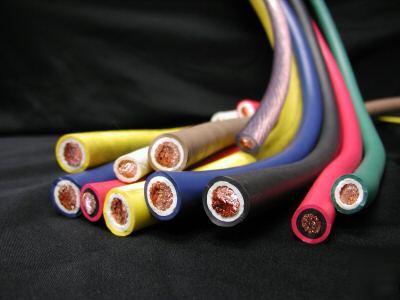 New #1 welding cable free custom print 100 ft blk/red