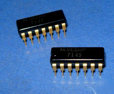 New MC837P mot ic 14-pin gold black dip vintage rare 