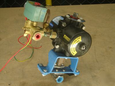 New jamesbury SP25-b ss valve and actuator asco