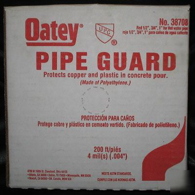 Oatey 38708 pipe guard 200' red buried pipe protector