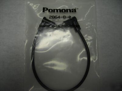 Pomona right angle stacking banana plug patch cord 8