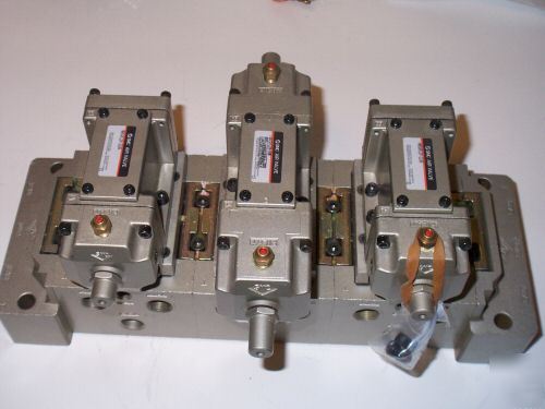 Smc port solenoid air valve lot manifolds sgl pilot