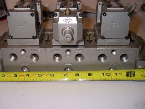 Smc port solenoid air valve lot manifolds sgl pilot