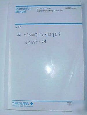 Yokogawa UT550 UT520 instruction manual green series