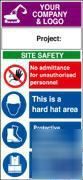 Site health & safety board-sign plus your logo 600X1200