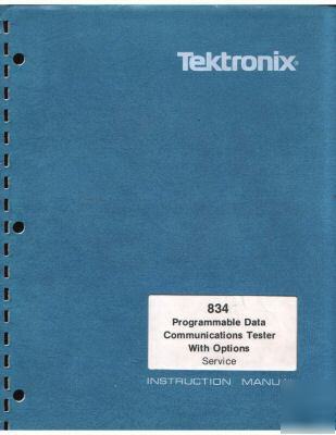 Tek tektronix 834 tester complete oper & service manual