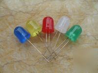20 red/green/blue/yellow/white 10MM diffused leds