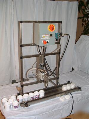 Bench top pump filling machine, bottling machine filler