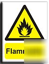 Flammable sign-semi rigid-300X400MM(wa-054-rm)