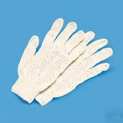 Galaxy men's string knit gloves - large - dozen