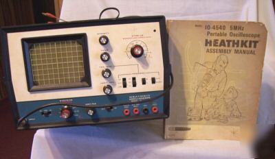 Heathkit model io-4540 portable oscilloscope-vintage