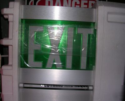Lithonia cat no. frp 1 wg 120/277, exit sign type 4 con