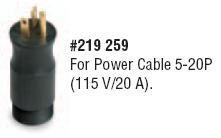 Miller 219259 mvp power cable adapter for 5-20P
