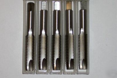 New 5-pack hss spiral point plug taps 2 flute 10-32